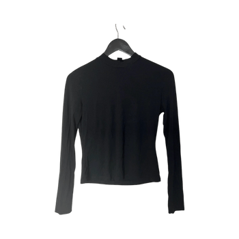 Black long-sleeve top