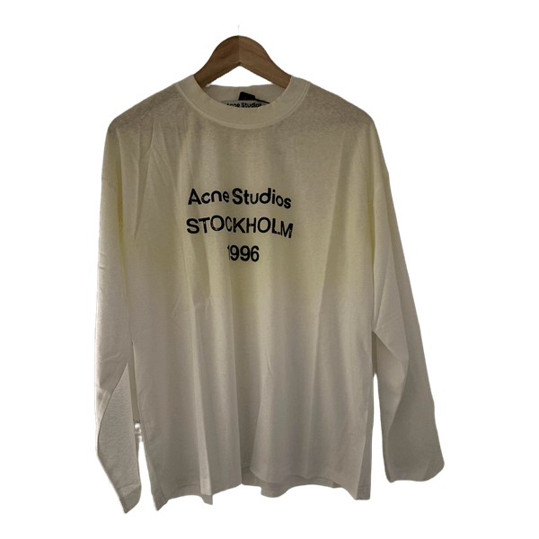 Acne Studios valkoinen pitkähihainen t-paita