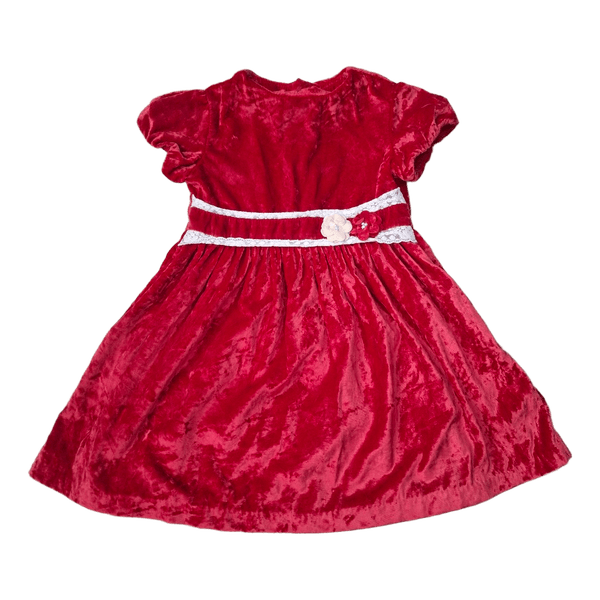 Mayoral red velvet dress 110