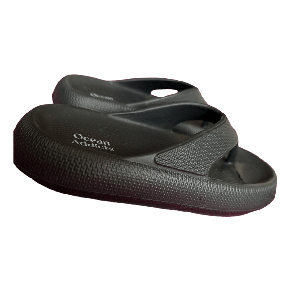 Ocean Addicts Black Platform EVA Cloud Flip-Flops / Thong Sandals EU 38-39