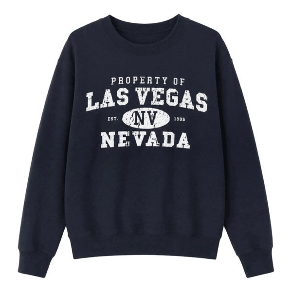 Sort sweatshirt med print