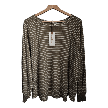 In Loom striped top size M new with tags earthy coastal boho casual