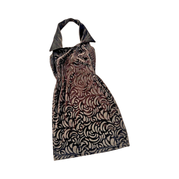 Samettinen ruskea  mekko 40