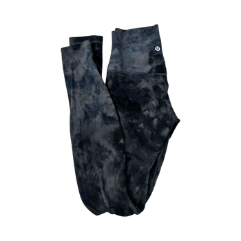 Black tie-dye leggings