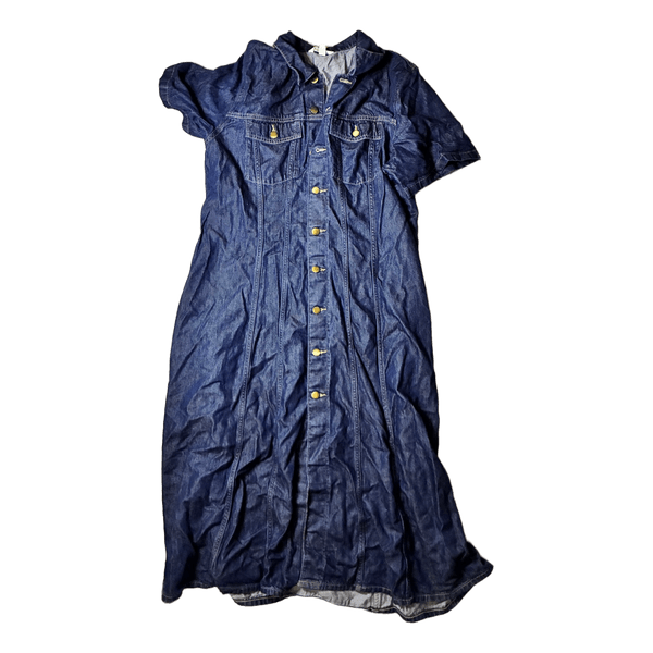 Lang denimkjole