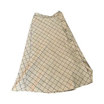 beige ruudullinen hame