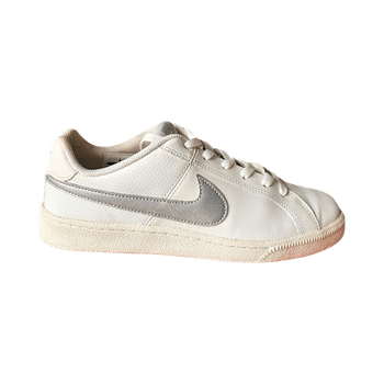 Nike white silver sneakers