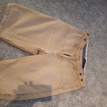 beiget miesten shortsit, haalistuneet. Solid Jeans