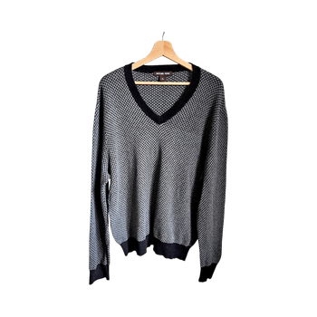 Michael Kors Men’s V-Neck Knit Sweater | Size XL | Classic Timeless Style