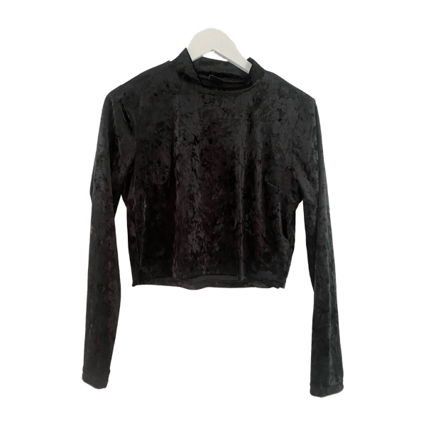 Cropped Velvet Top Ginatrico