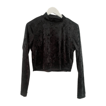 Cropped Velvet Top Ginatrico