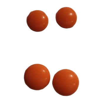Oranssit pyöreät nappikorvakorut