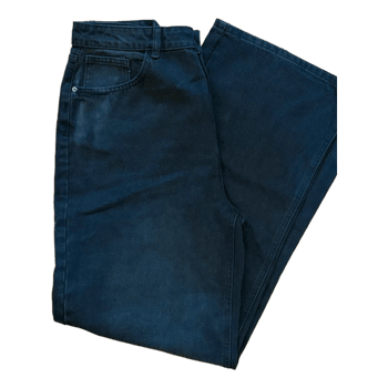 Black wide leg jeans