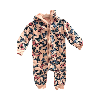 Vauvan  jumpsuit perhoskuosilla