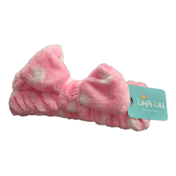 Pink bow headband