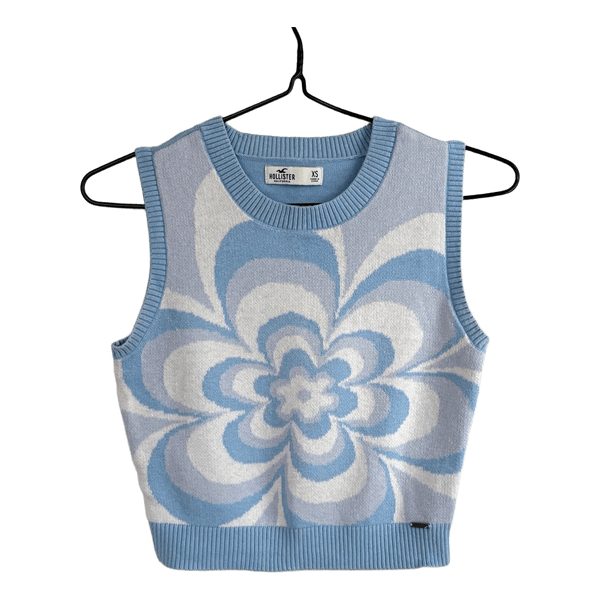 Hollister blue knitted vest