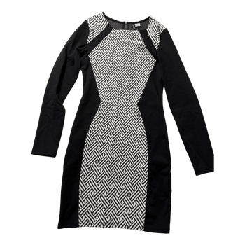 Black and white illusion dress