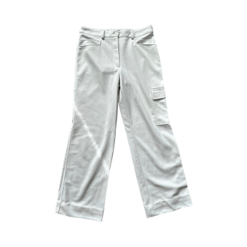 Valkoiset reisitaskuhousut M