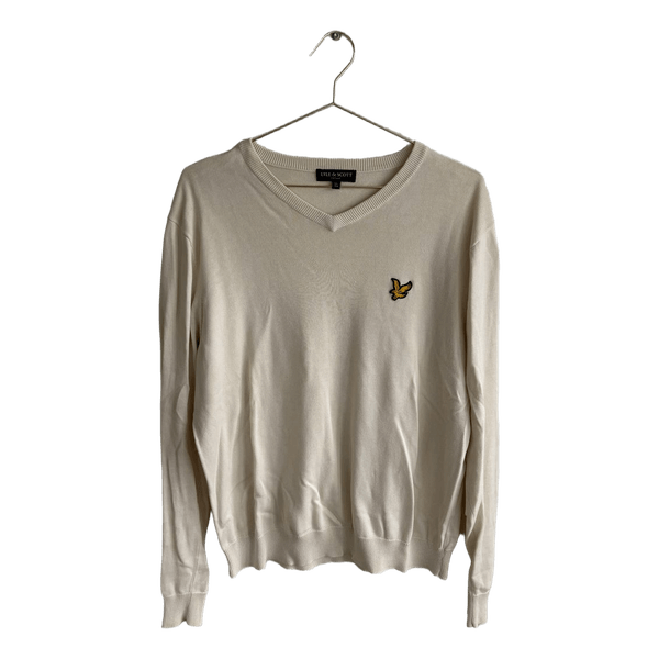 Beige v-neck sweater