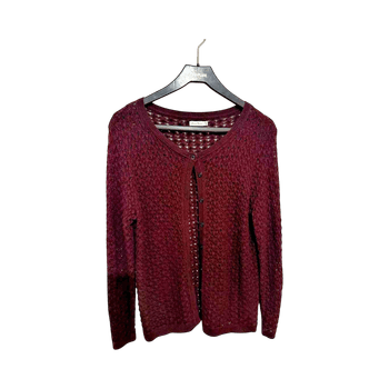 Burgundy knitted cardigan part two