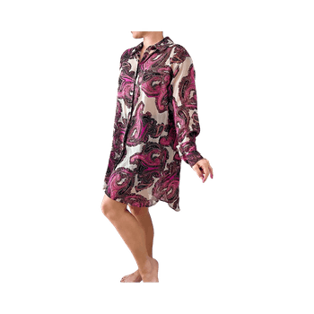 pink paisley paitamekko