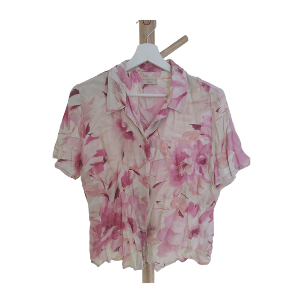 Vintage top pink floral
