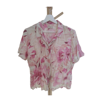 Vintage top pink floral