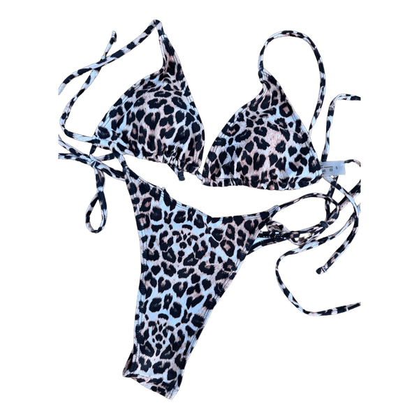 Leopard print bikini set