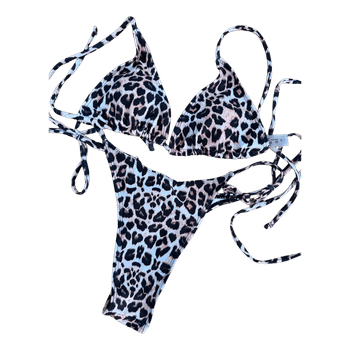 Leopard print bikini set