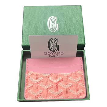 Pink Goyard card holder