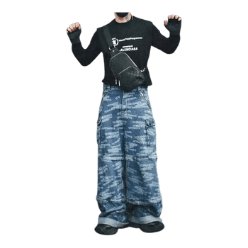 Vetements All Over Logo Transformer Cargo Jeans