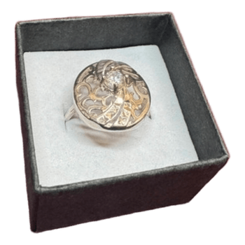 Sidabrinis žiedas su cirkoniu