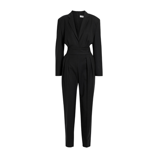 Fita Pleated Wool-Blend Twill Jumpsuit