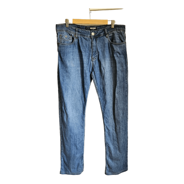 Moschino Jeans Designer Denim Jeans Blue Straight Leg Size 34