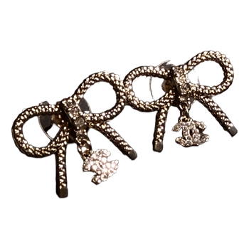 Chanel bow earrings