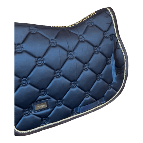 Navy Equestrian Stockholm saddle pad