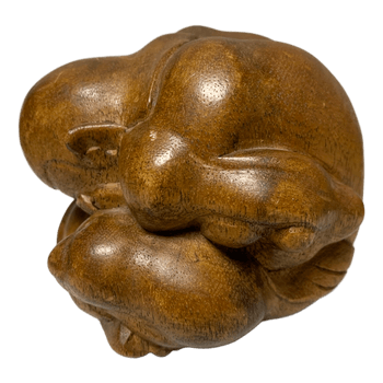 Hand-carved wooden sculpture