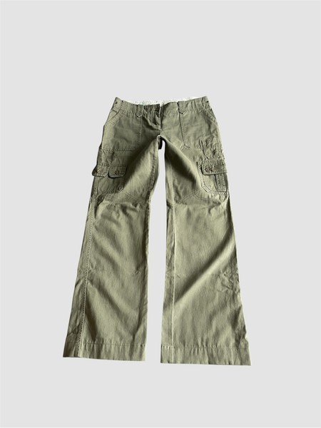 Khaki cargo trousers