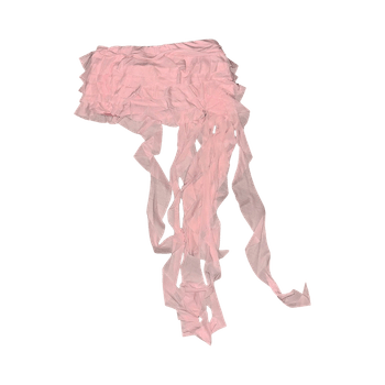 Layered pink chiffon skirt