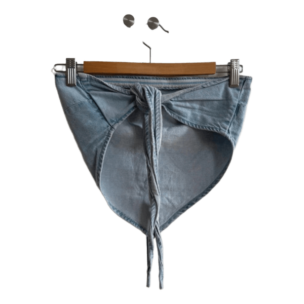 Lyseblå denim bandana top