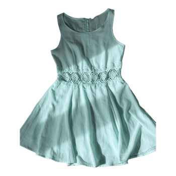 Mint green lace dress