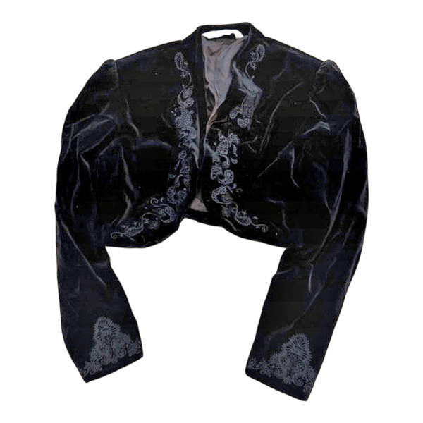Laura Ashley vintage bolero velvet jacket