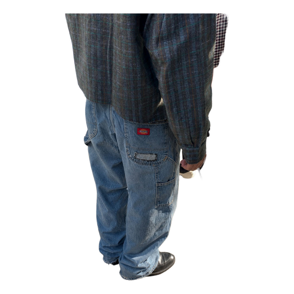 Blue cotton carpenter jeans