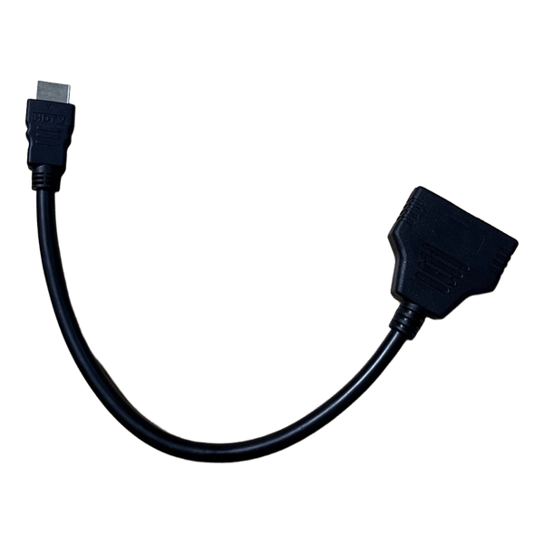 Juodas HDMI šakotuvas