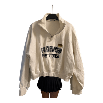 White Florida zip sweatshirt