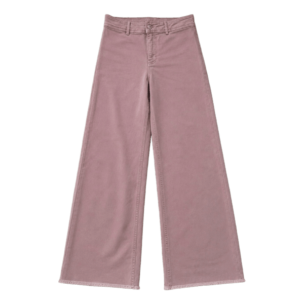 Lyserøde wide leg jeans fra Zara