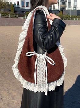 Burgundy red hobo bag
