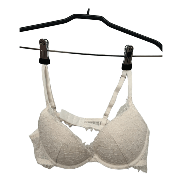 Cream lace bra