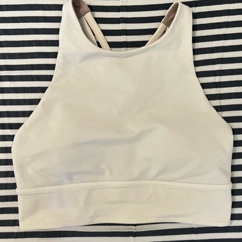 Lululemon white sports bra
