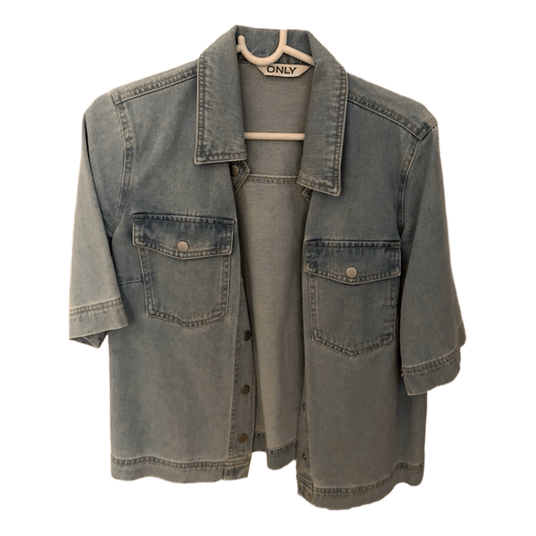 ONLY kortærmet denimskjorte